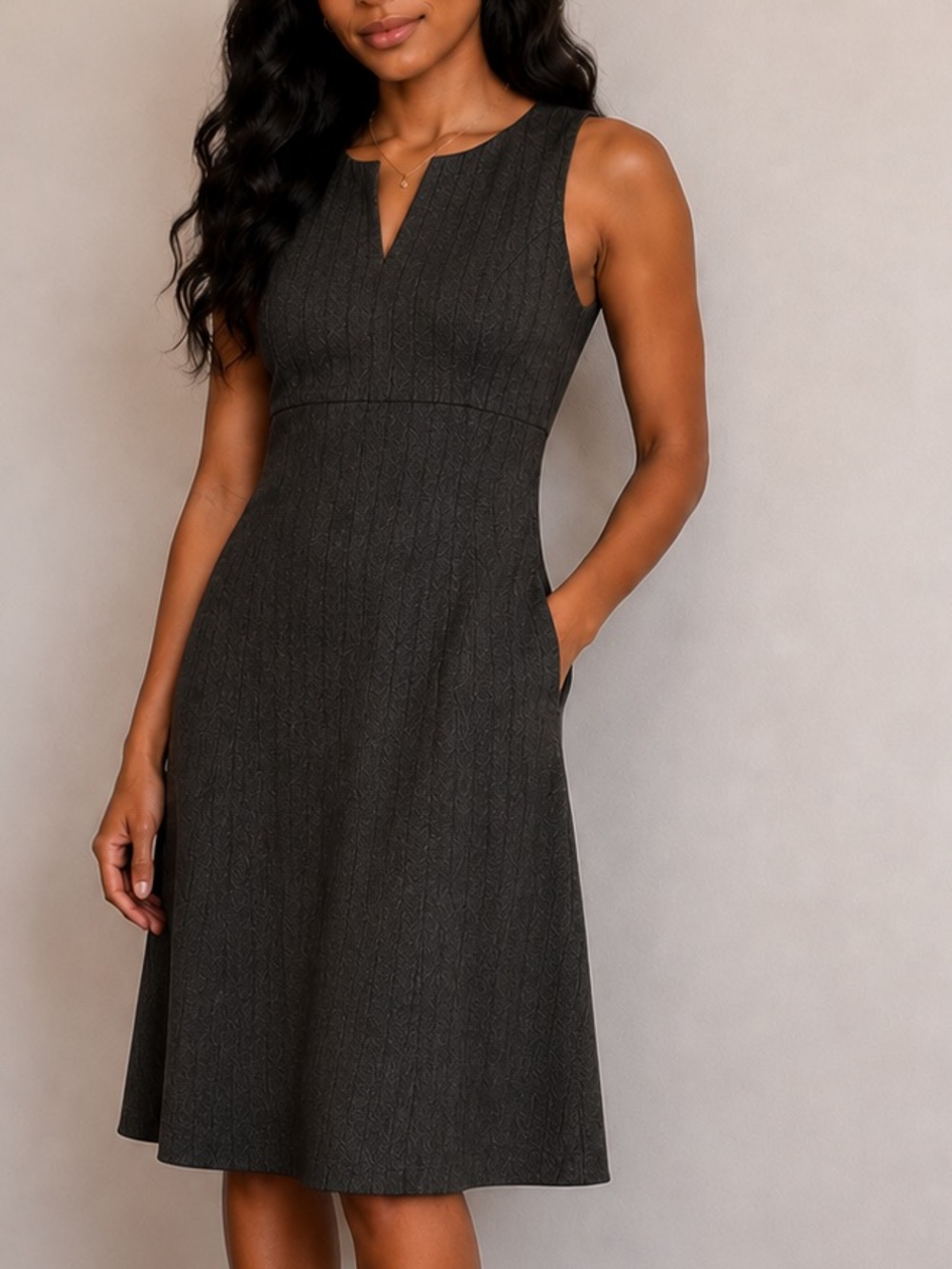Reitmans Classic Black Midi Dress